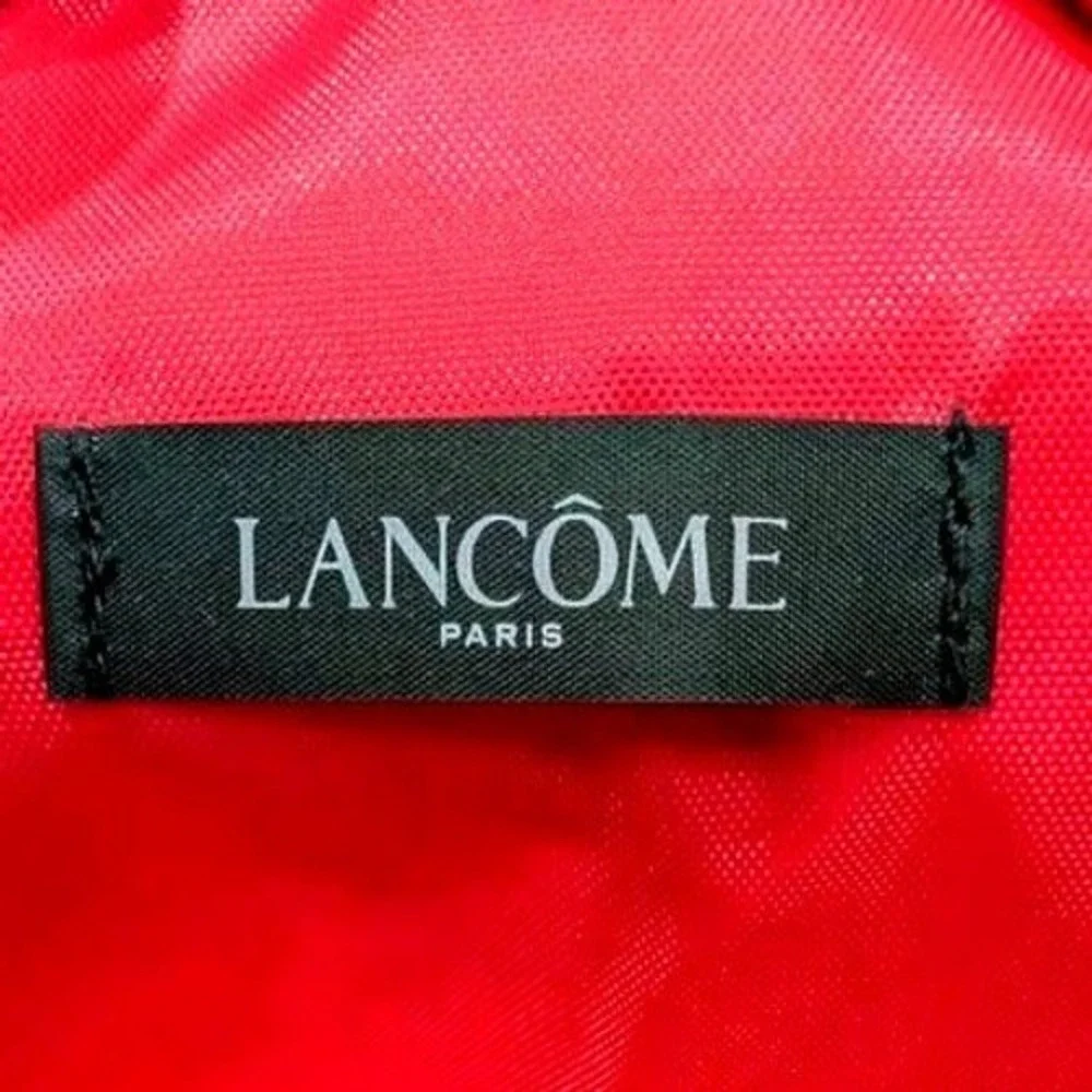 NWOT Lancôme Paris Beach Tote Bag~Canvas Blue/White Striped Vespa Girl Vaca Chic